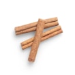 cinnamon on white background
