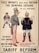 A vintage political poster depicts three cartoonish figures in exaggerated national costumes. The central figure, representing the United States, wears a top hat and striped pants. To the right, a figure representing Germany is dressed as a militaristic officer. On the left, a British character stands with crossed arms wearing a jacket featuring the Union Jack. The text above reads 'Free imports have made Britain the dumping ground of all nations.' Additional text below advocates for tariff reform to protect British trade.