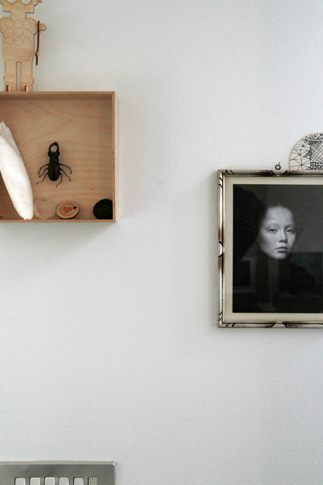 brown wooden framed photo of woman