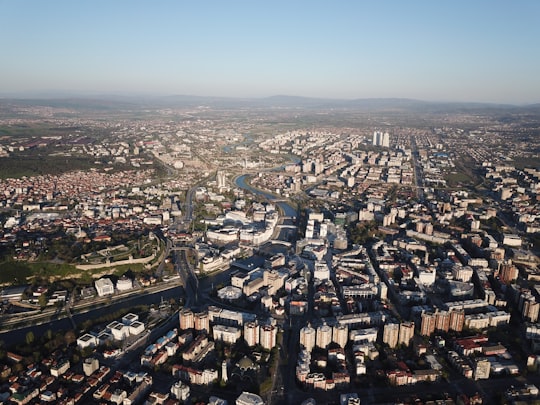 aerial view of city buildings during daytime in Skopje North Macedonia