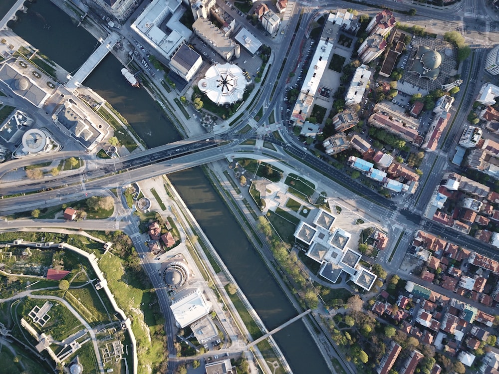 aerial view of city buildings during daytime