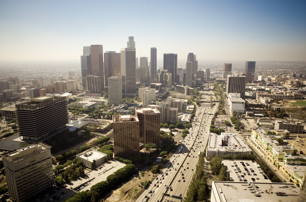 aerial view of city buildings during daytime