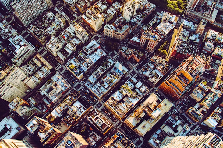 aerial view of city buildings during daytime