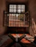 A peaceful guest relaxing by a softly lit window with natural wooden elements in the boutique hotel room.