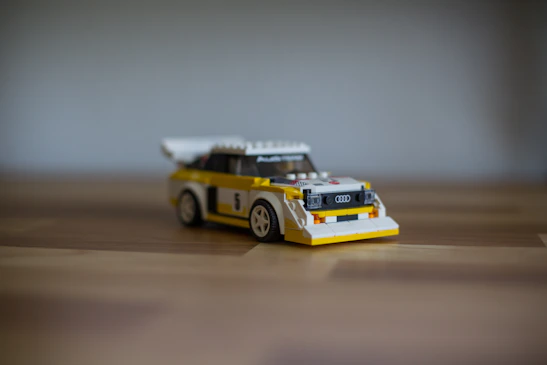 yellow and black police car toy