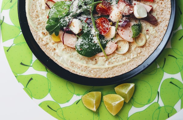 Vegetarische Wraps met Hummus en Groenten