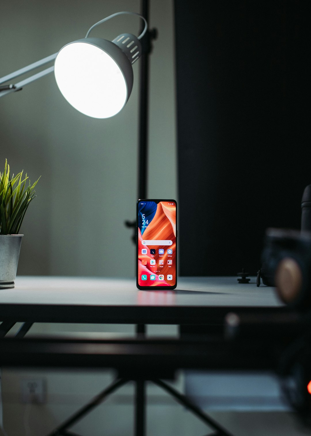 black and orange can on table