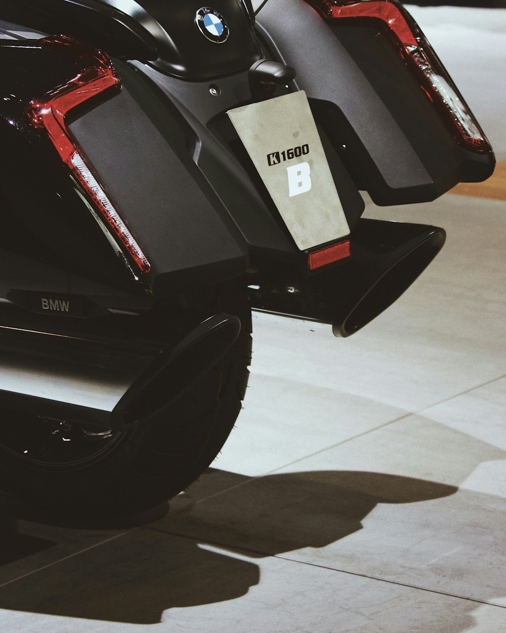 black and red automatic scooter