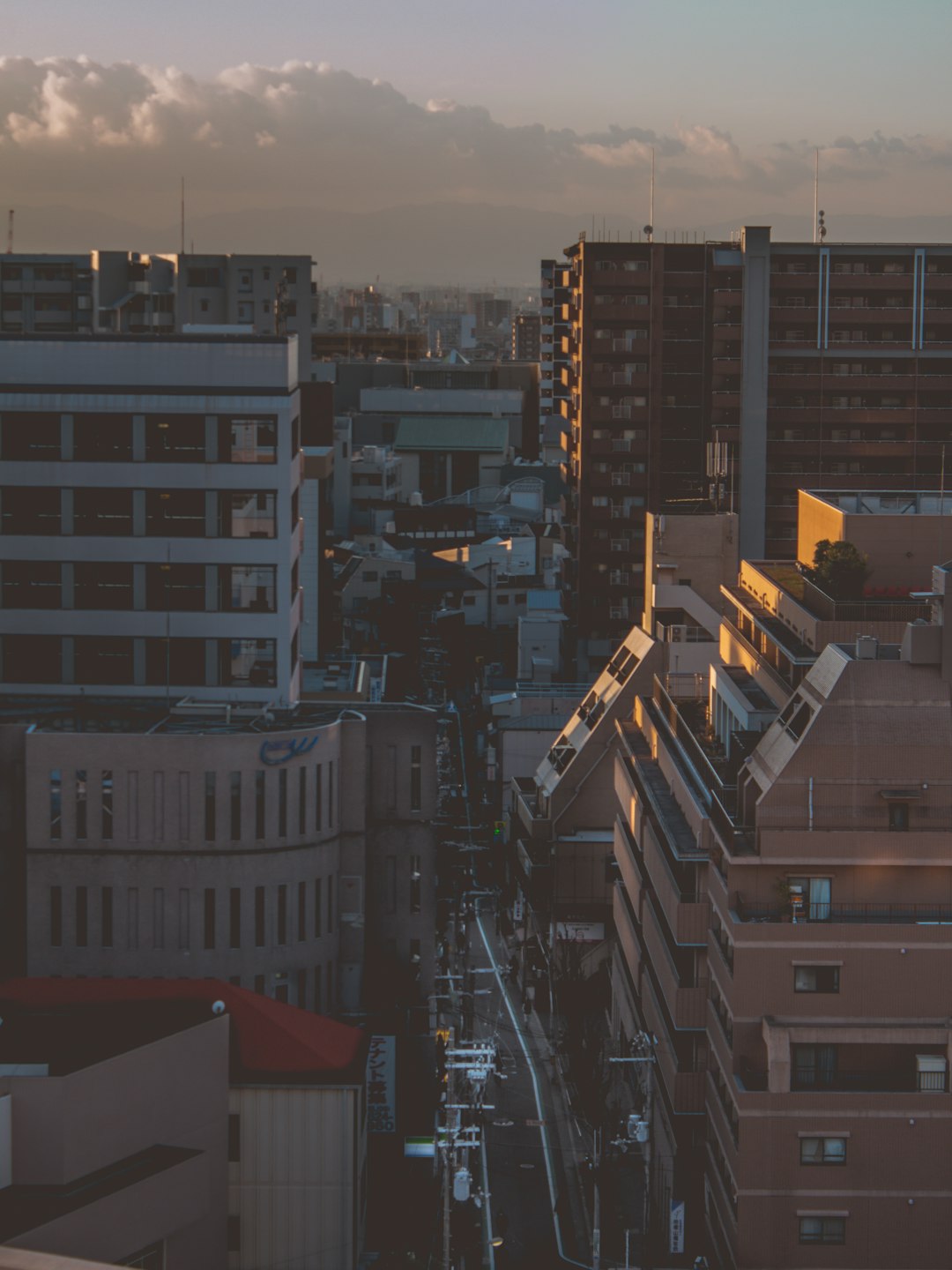 high rise buildings during night time