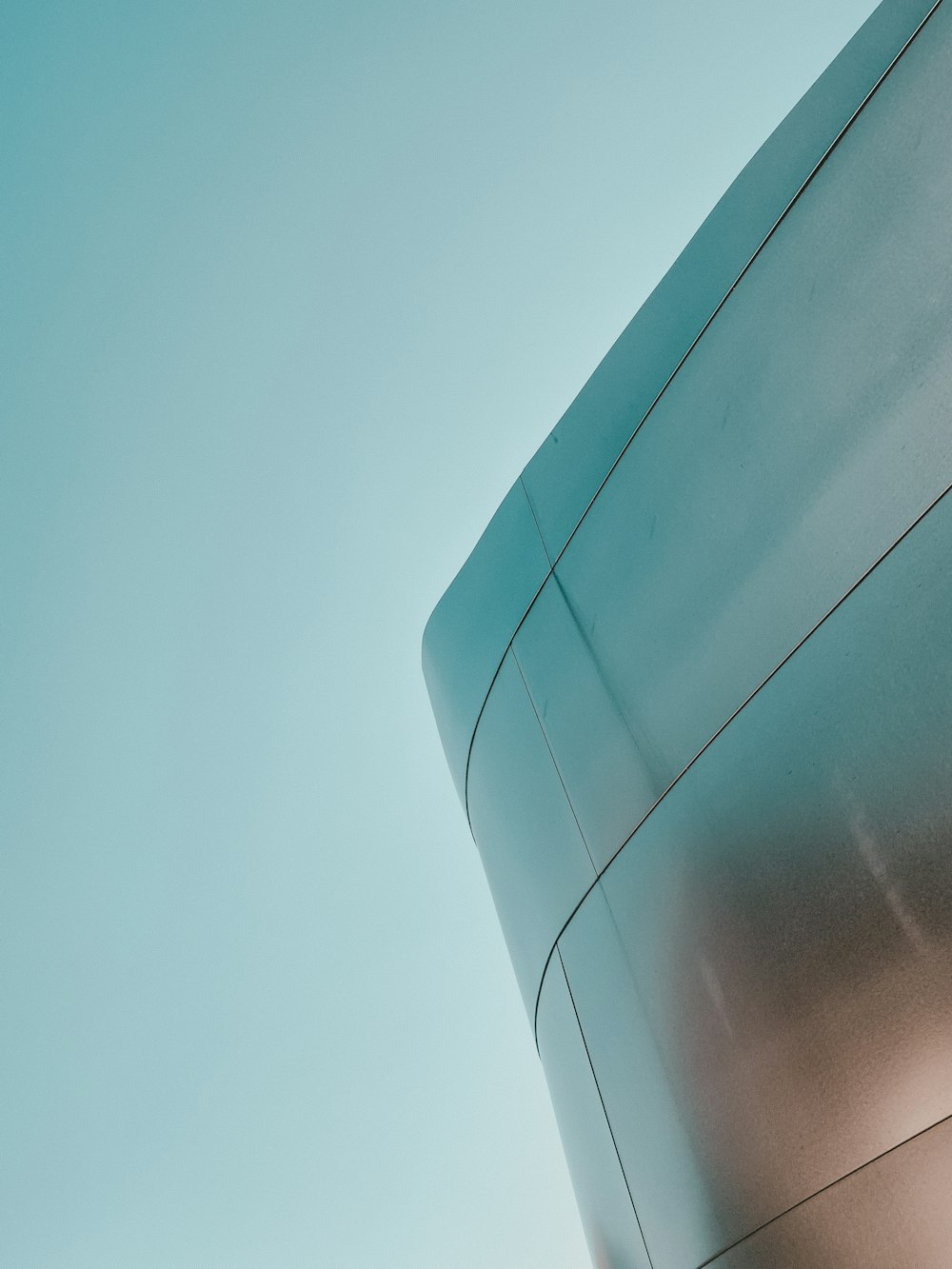 blue and white concrete building