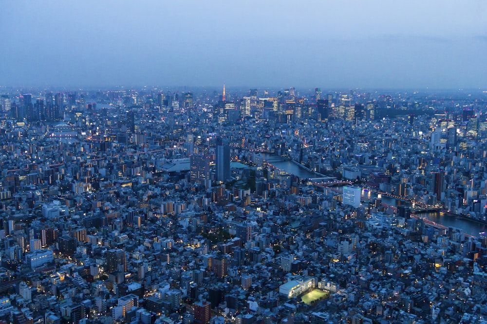 aerial view of city buildings during daytime