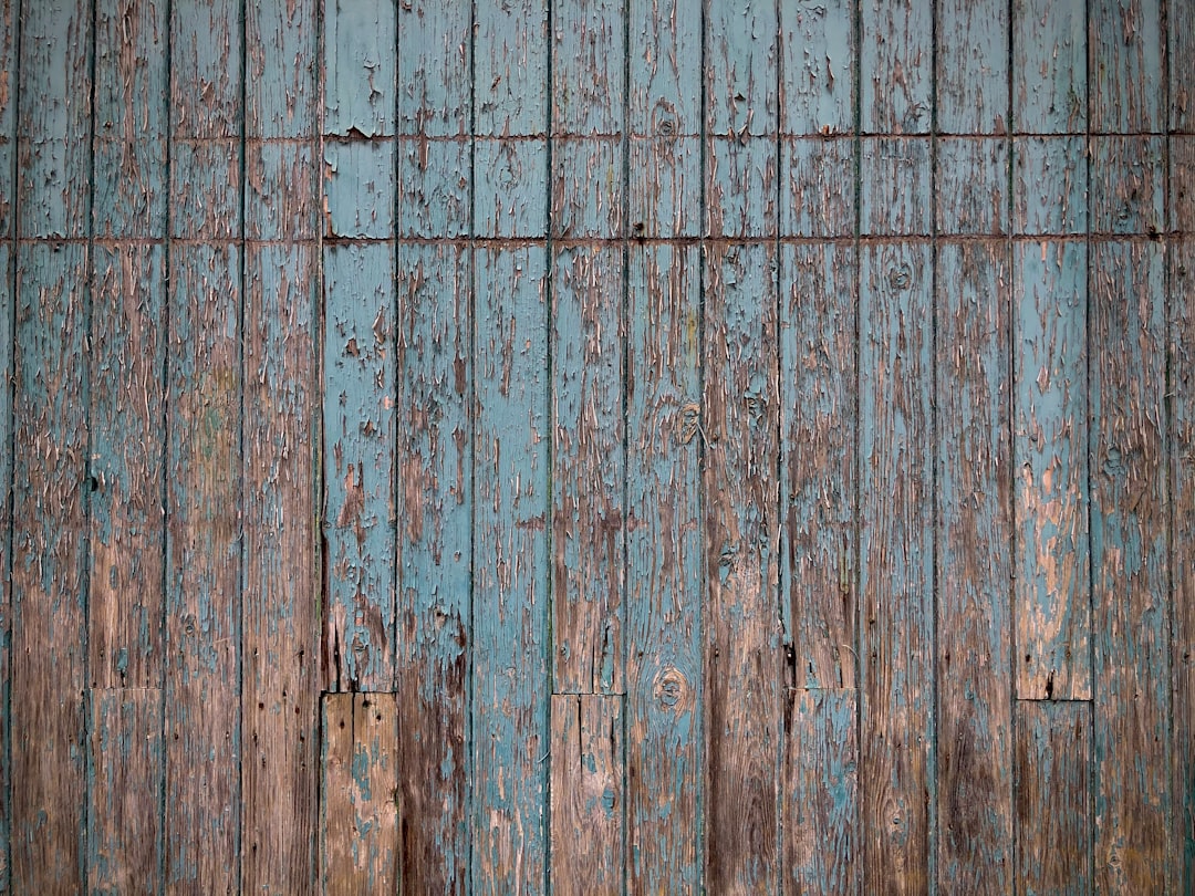Old wooden barn door

