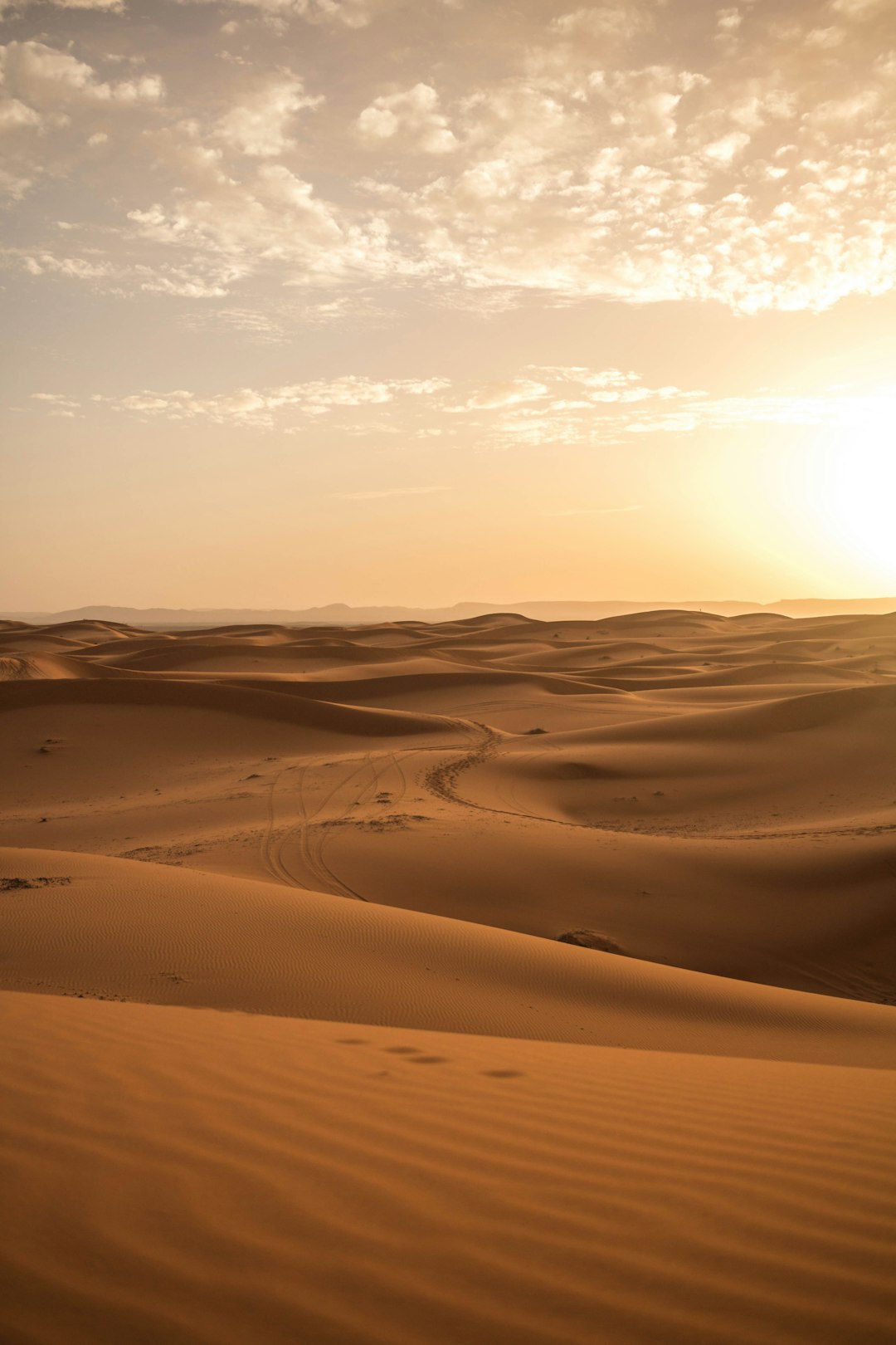 desert under white cloudy sky during daytime