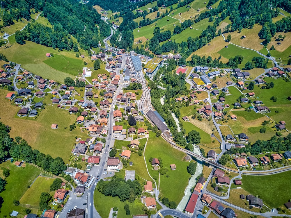 aerial view of city during daytime