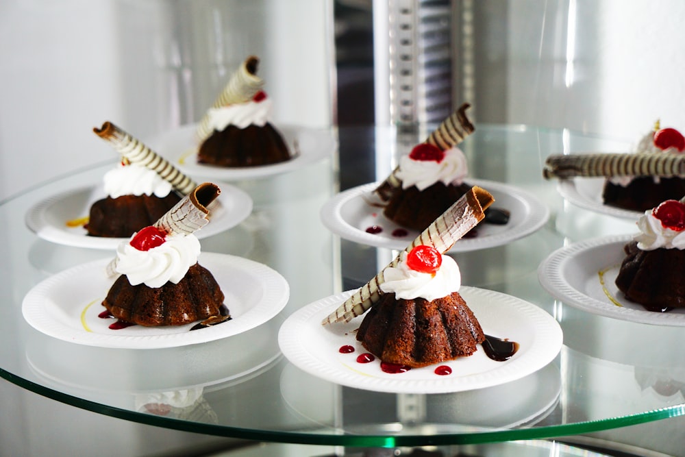 chocolate cake on white ceramic plate