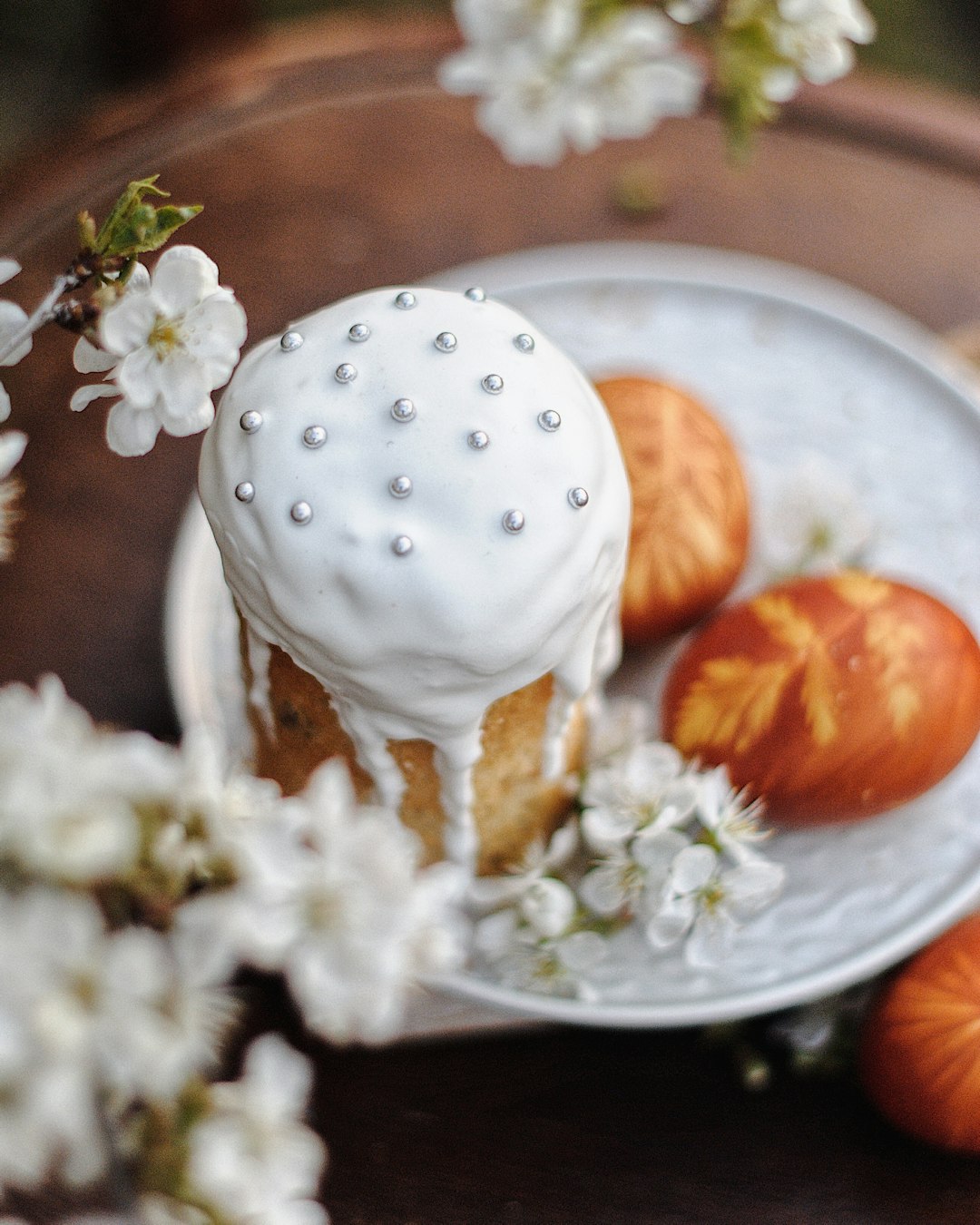 white and brown egg on white ceramic plate