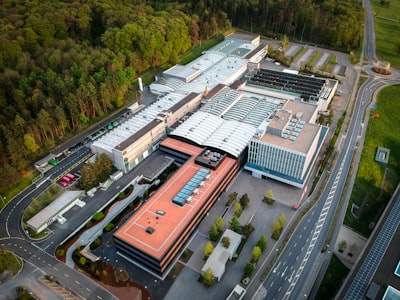 aerial view of city buildings during daytime liechtenstein teams background