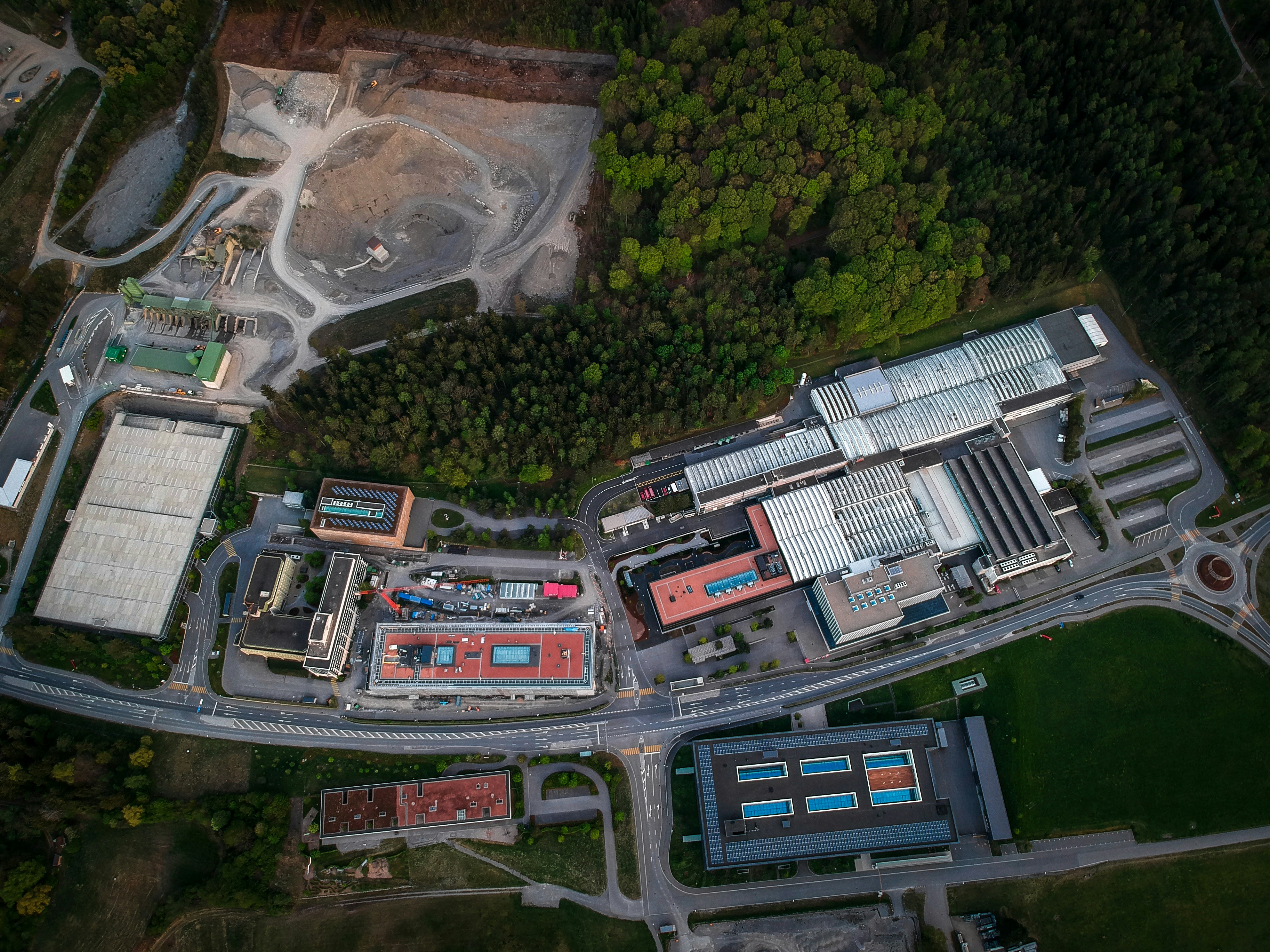 aerial view of cars on road during daytime liechtenstein teams background