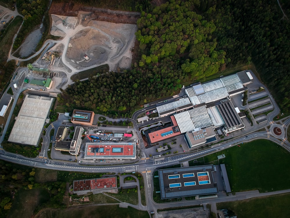 aerial view of cars on road during daytime