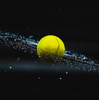 yellow ball on water during night time