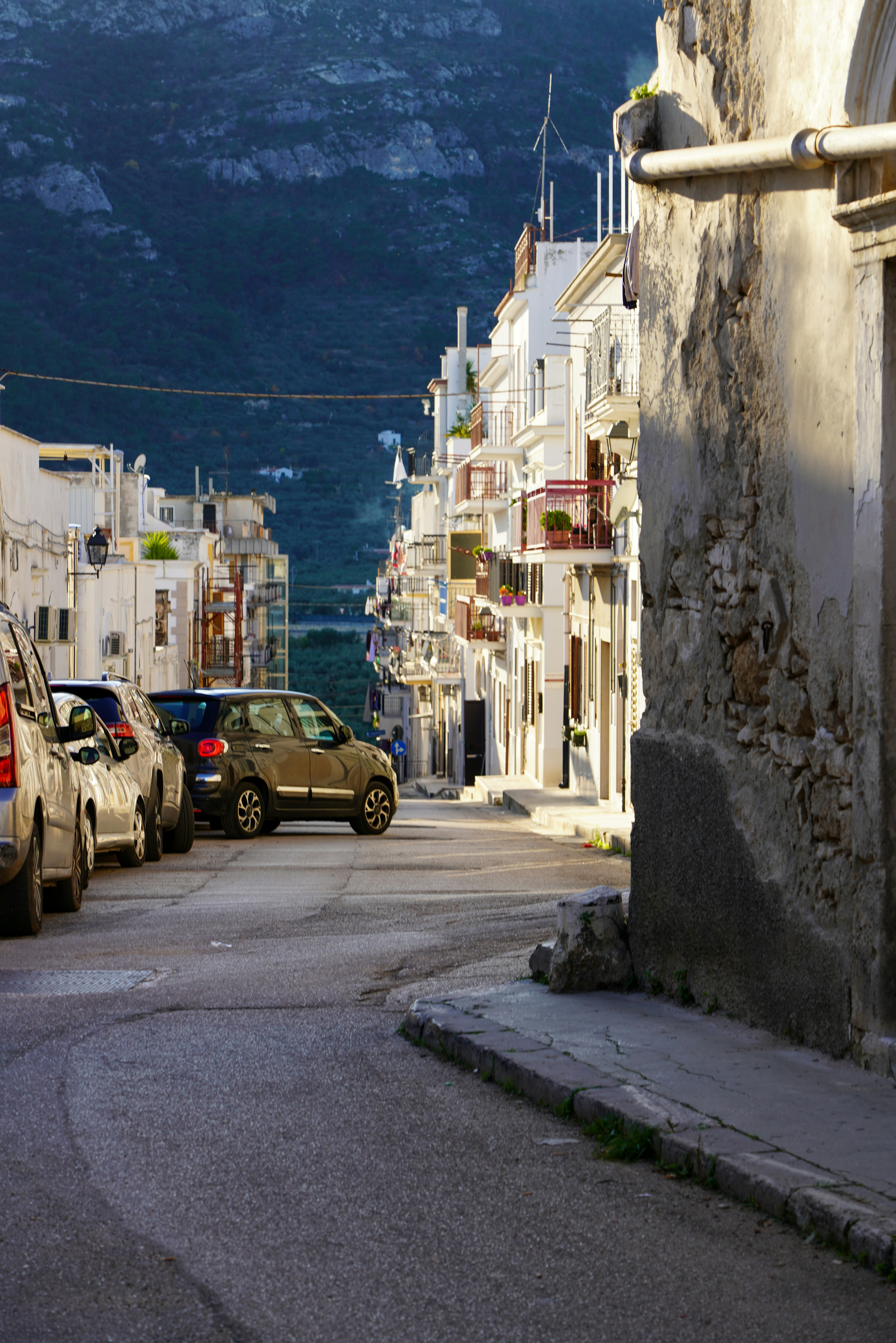 cars parked on side of the road during daytime