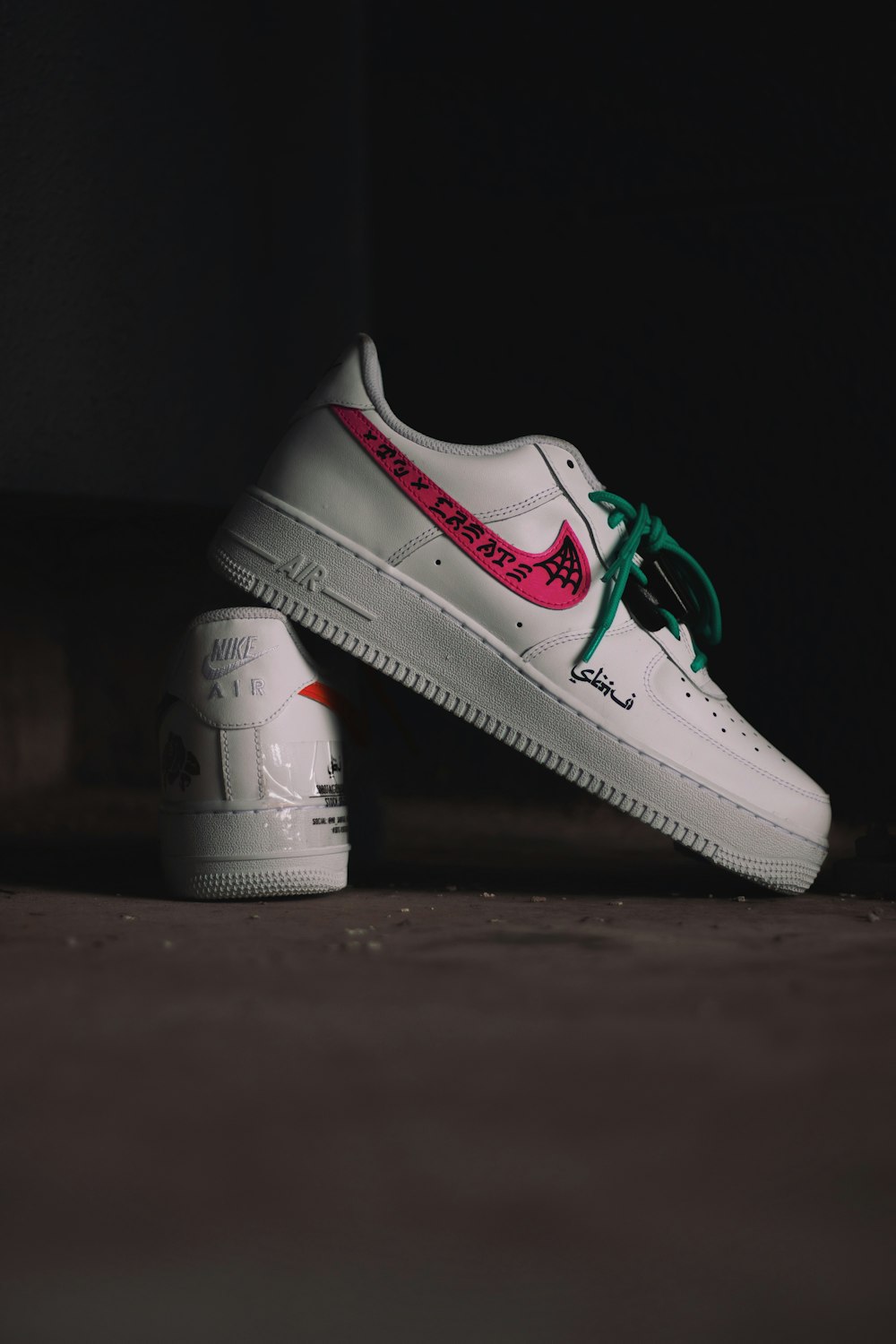 white and red nike air force 1 low