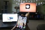 Customers using various devices connected to fast internet in a cozy home.