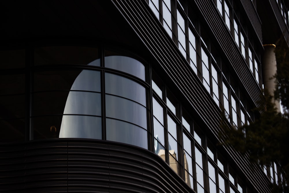 black and white concrete building