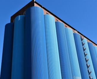 orange and blue building during daytime
