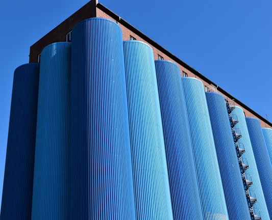 orange and blue building during daytime