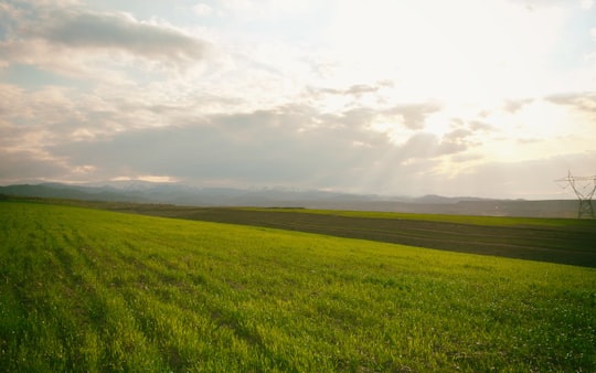 green grass field under white clouds during daytime in Mashhad Iran