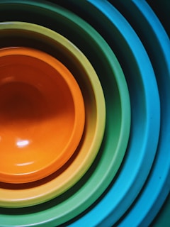 blue and black round frame