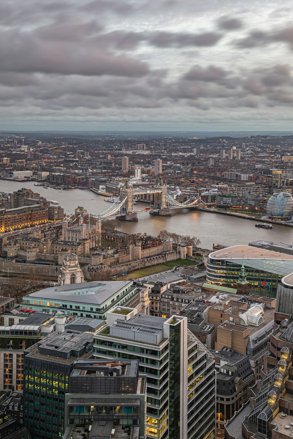 aerial view of city buildings during daytime