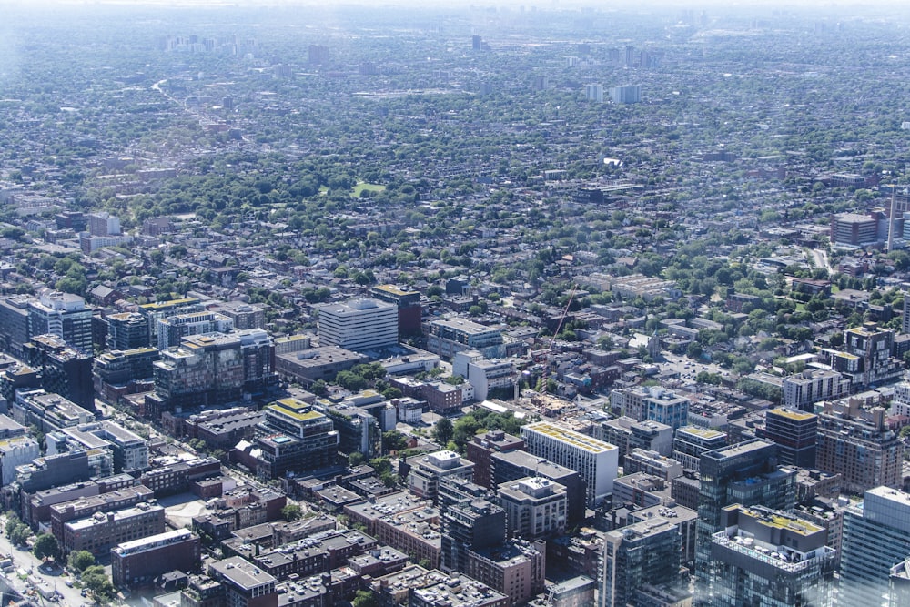 aerial view of city buildings during daytime