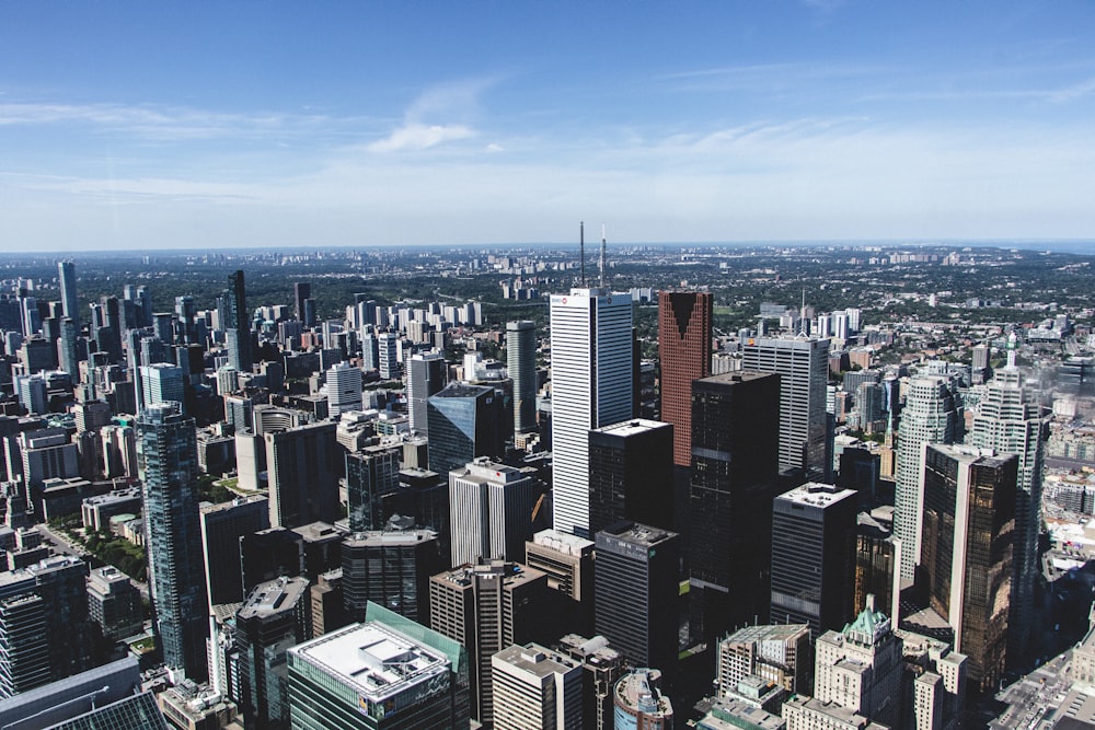 aerial view of city buildings during daytime