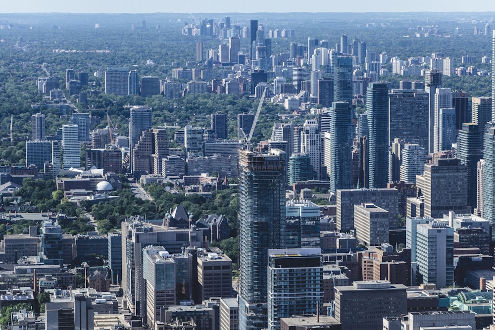 aerial view of city buildings during daytime