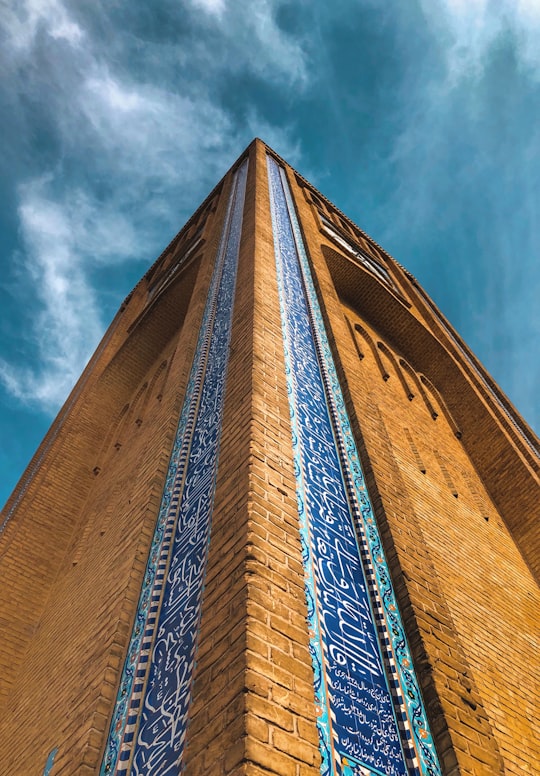 brown concrete building under blue sky during daytime in Mahdi Street Iran