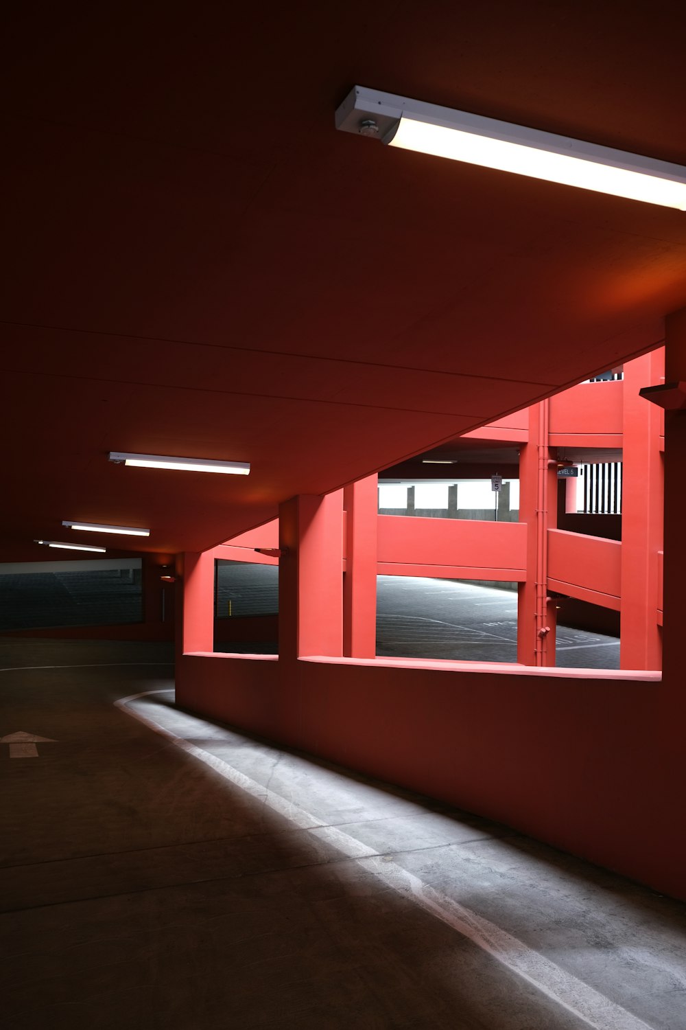 red and white wooden building