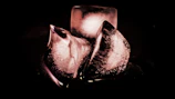 Artistic shot of gourmet ice cubes melting slowly in a stylish glass.