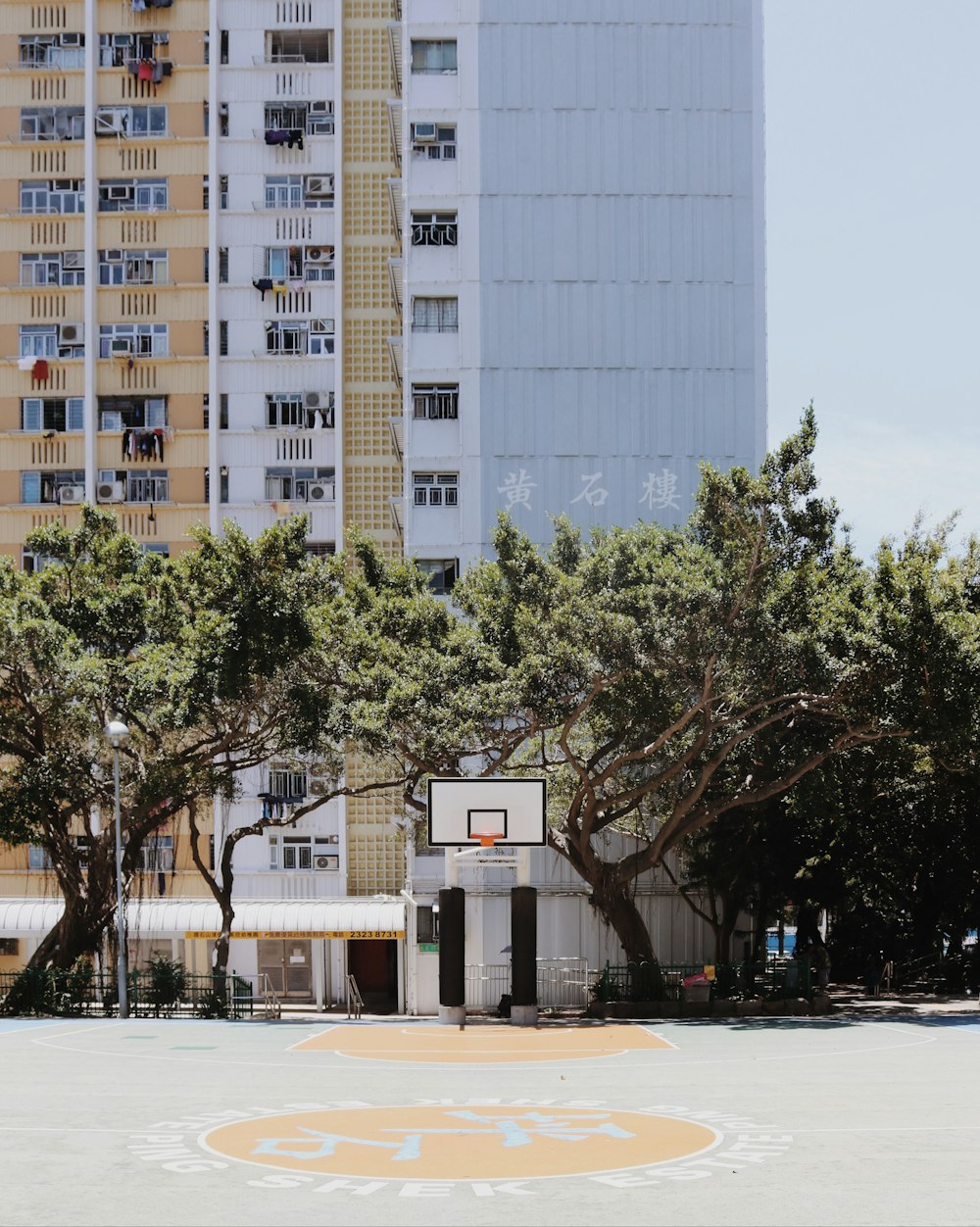 green trees near white and brown concrete building during daytime