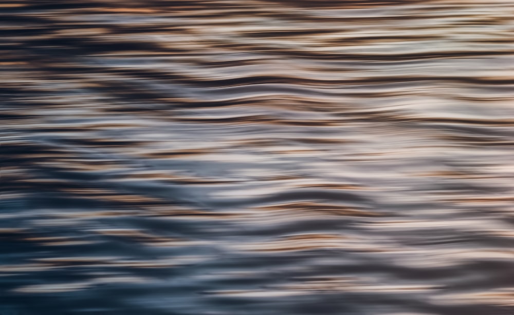 blue and brown body of water