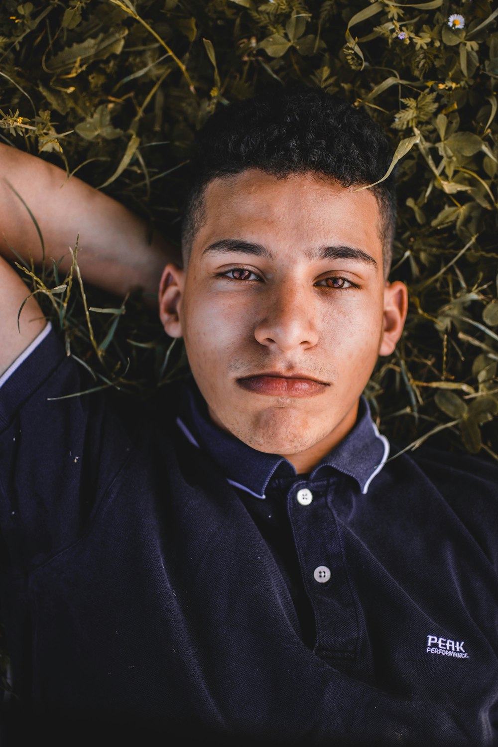 man in black button up shirt