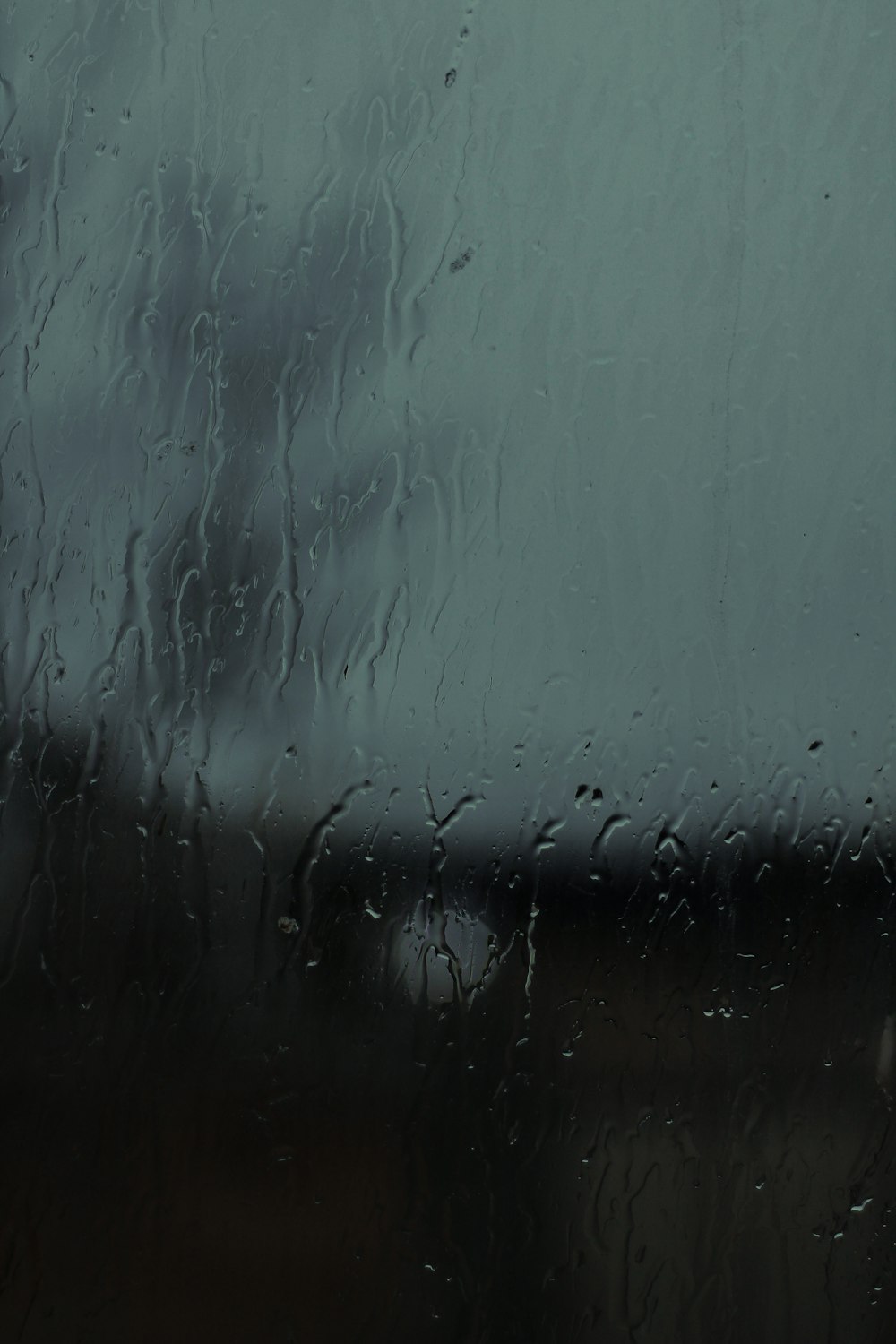 water droplets on glass window