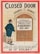 An illustration depicting a man in Victorian attire standing in front of a large wooden door with an archway labeled 'Church School.' A sign on the door states 'For Head and Assistant Master & Mistress-ships No Nonconformist Need Apply.' A caption below quotes 'John Bull' expressing discontent about religious equality.