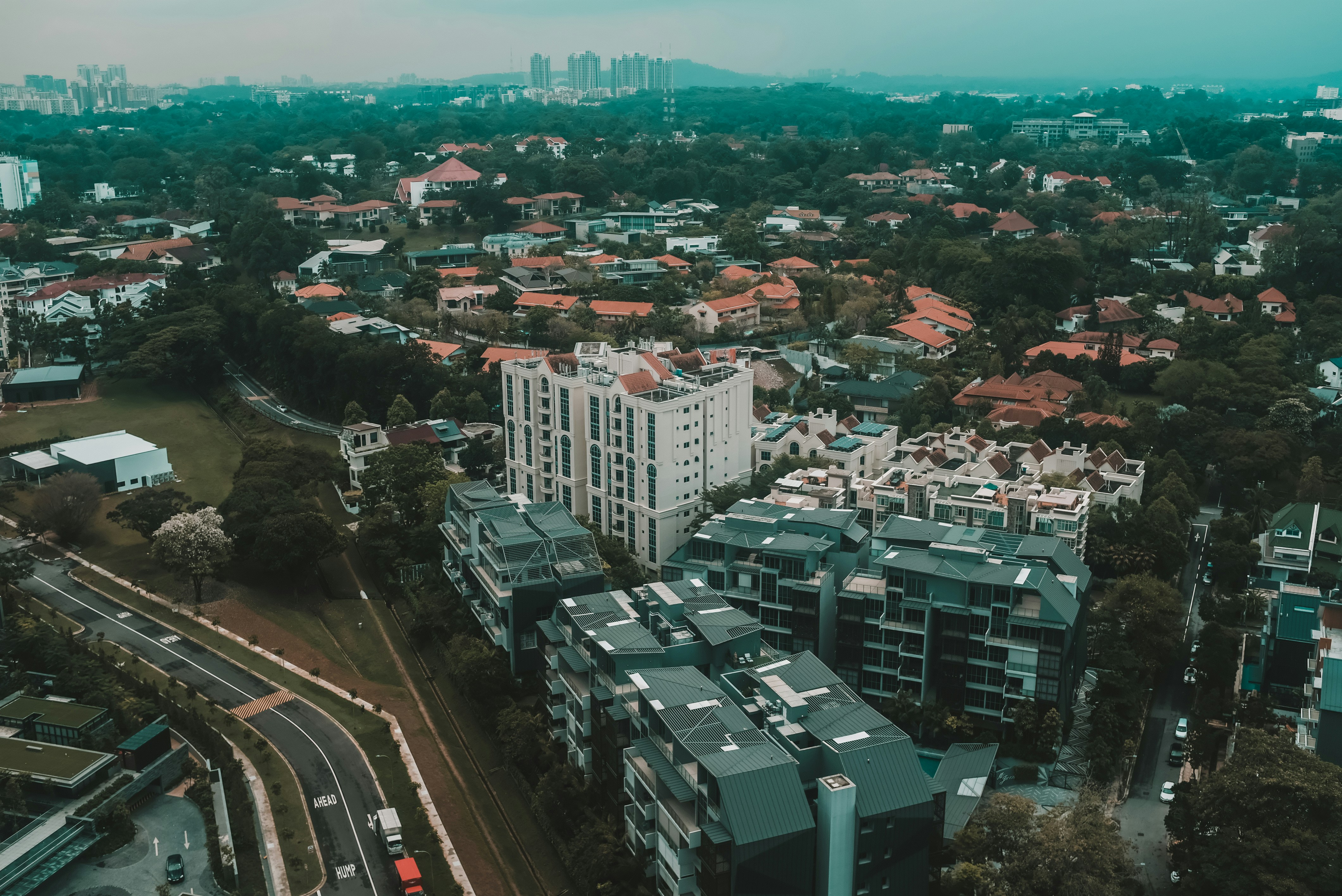 aerial view of city buildings during daytime
