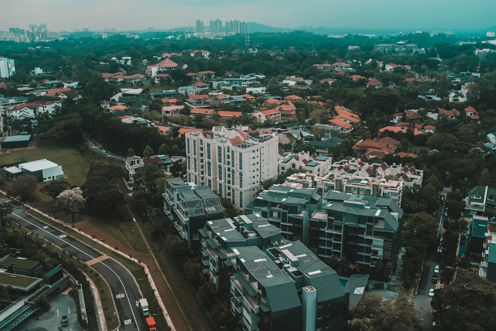 aerial view of city buildings during daytime