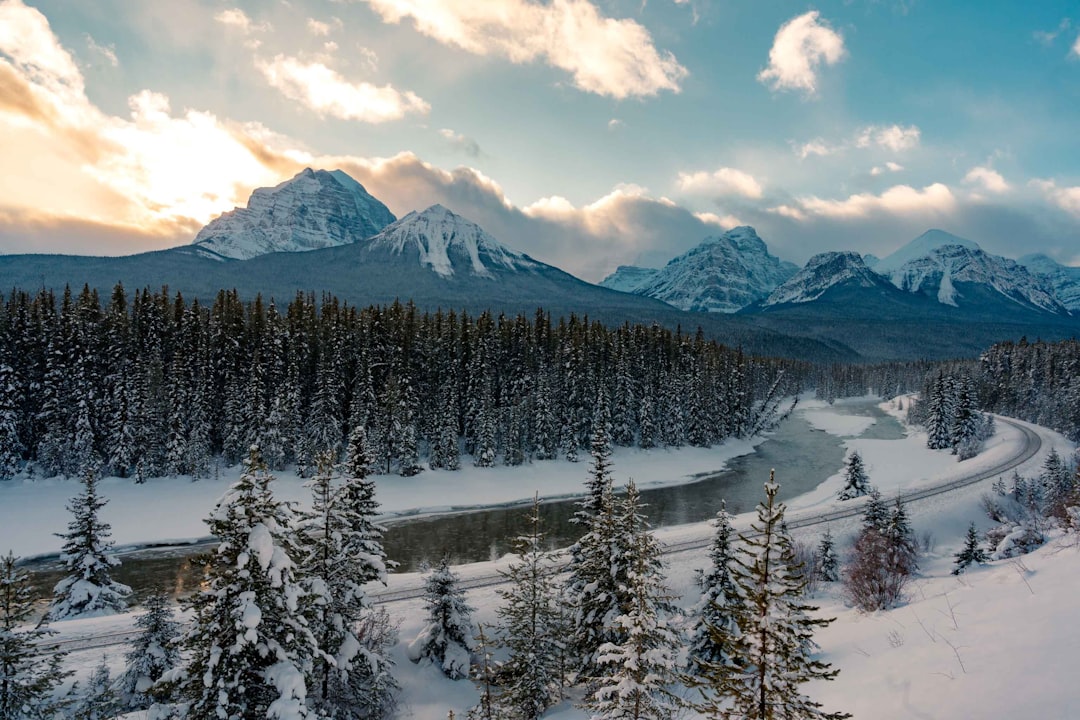 Mountain range photo spot Morant’s Curve Moraine Lake