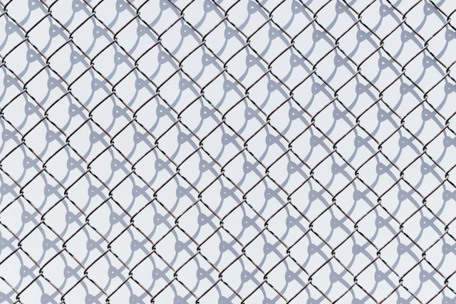 Chain link fence detail