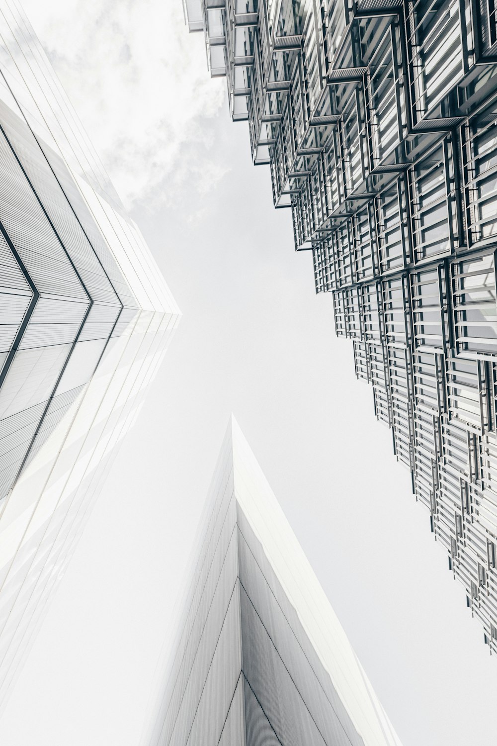 low angle photography of high rise building