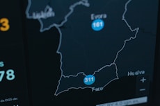 black flat screen tv turned on displaying game application